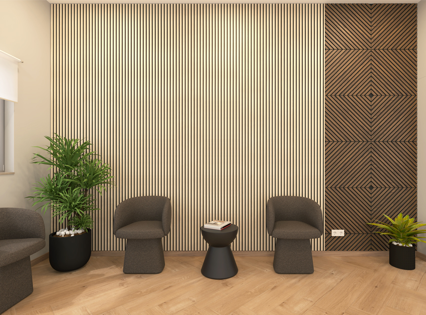 Painel Acústico Ripado GS | WIDE